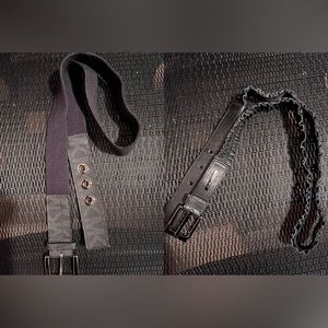 EUC: Bundle deal. A black Michael Kors and Calvin Klein stretchy belt